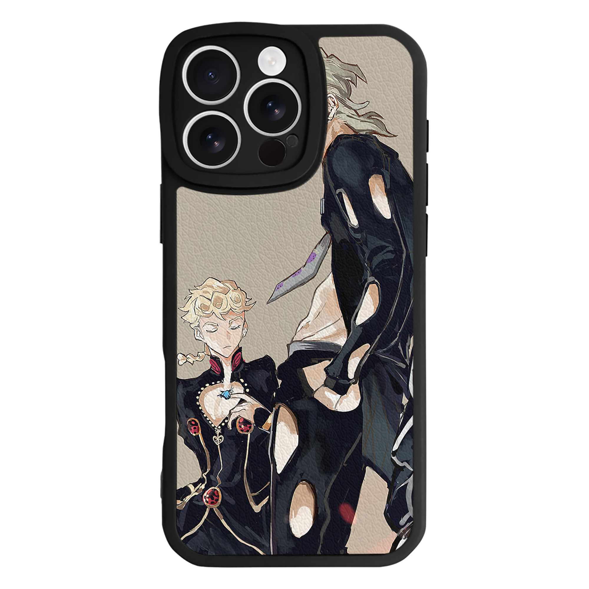 （画像用） ジョジョの奇妙な冒険 JoJo's Bizarre Adventure 【iPhone 16シリーズ対応】シリコンスマホケース（レザー調） 材質：シリコン